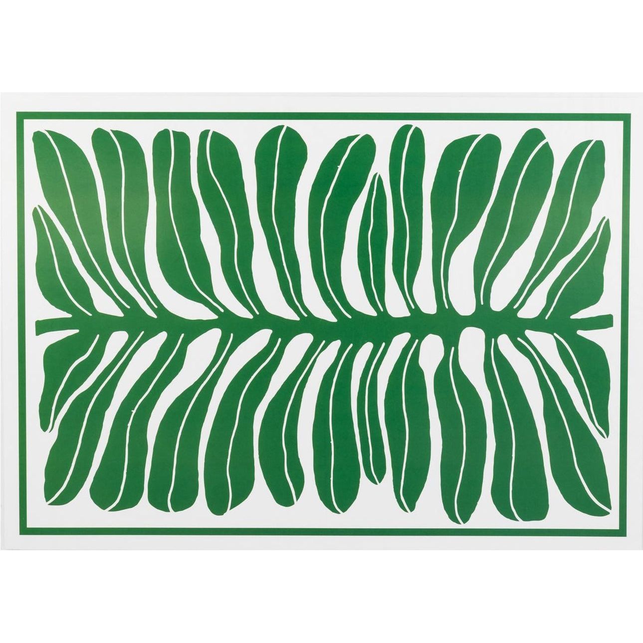 Green Leaf Paper Placemats