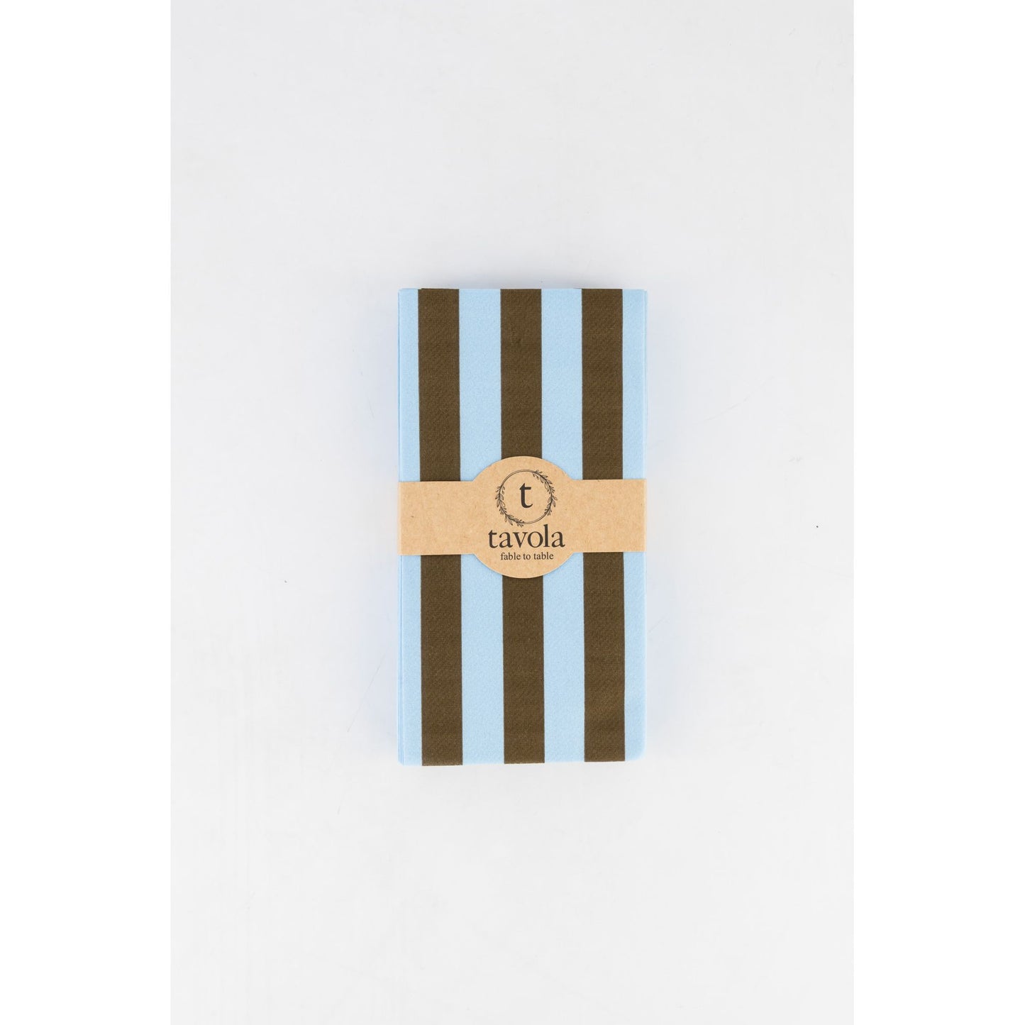Blue & Brown Stripe Serviettes