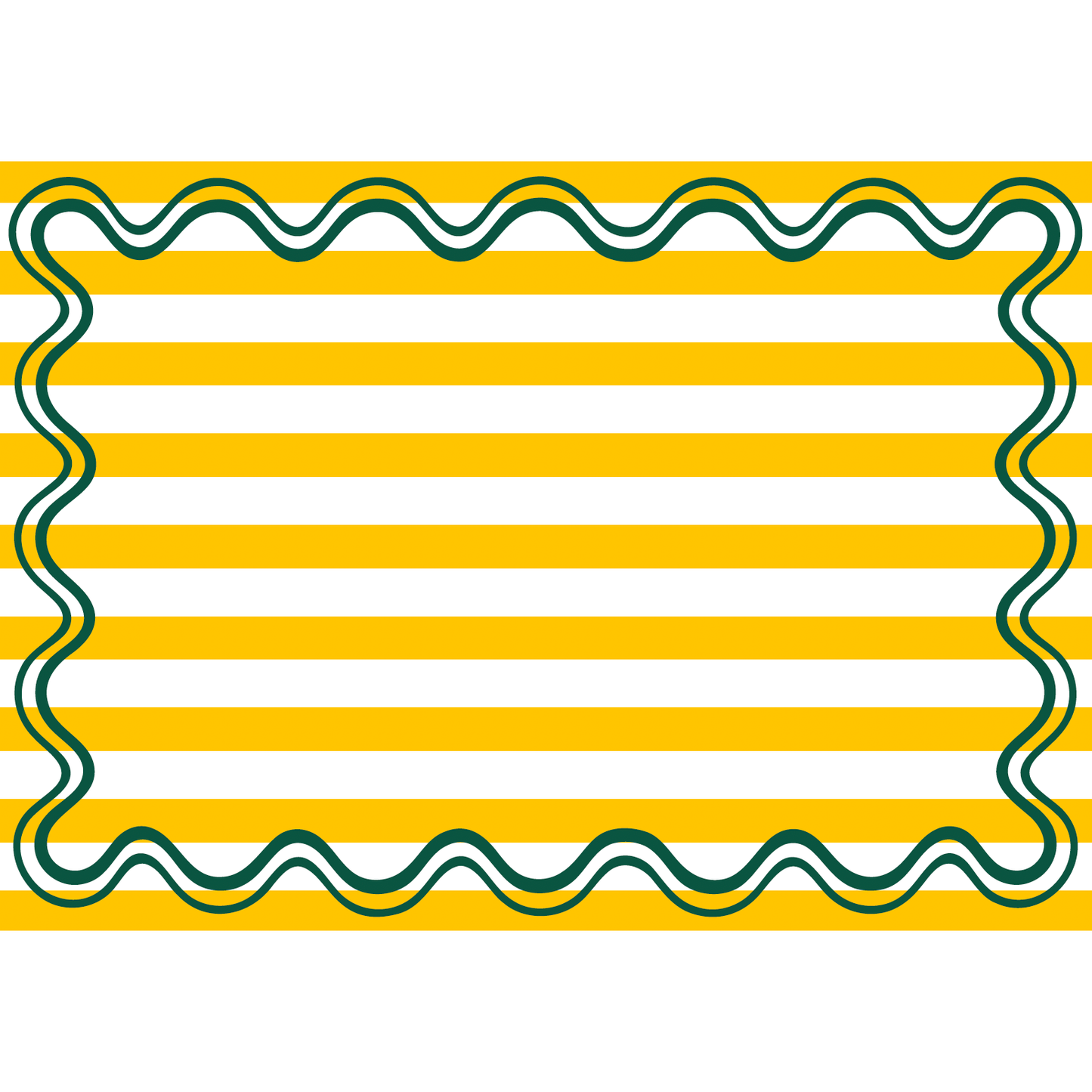 Yellow Wave Stripe Paper Placemats