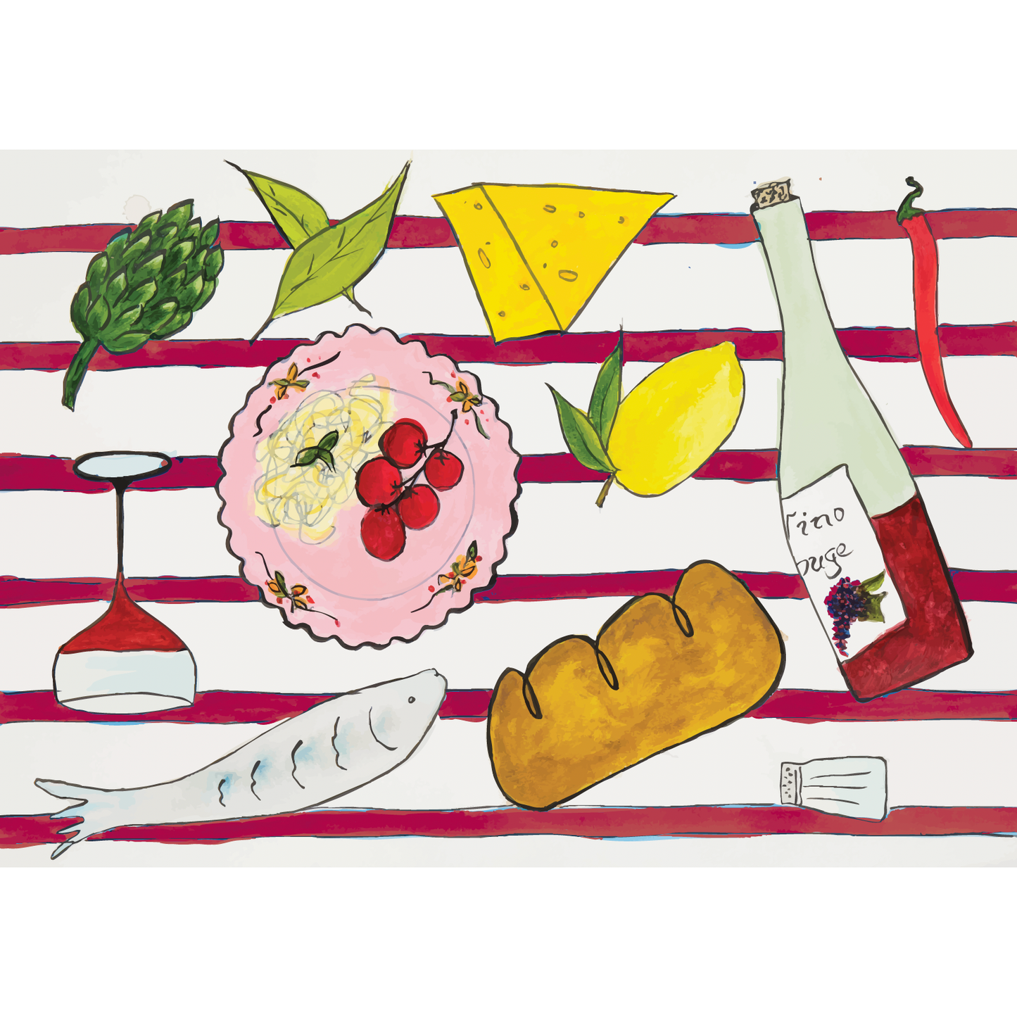 Red Festive Paper Placemats