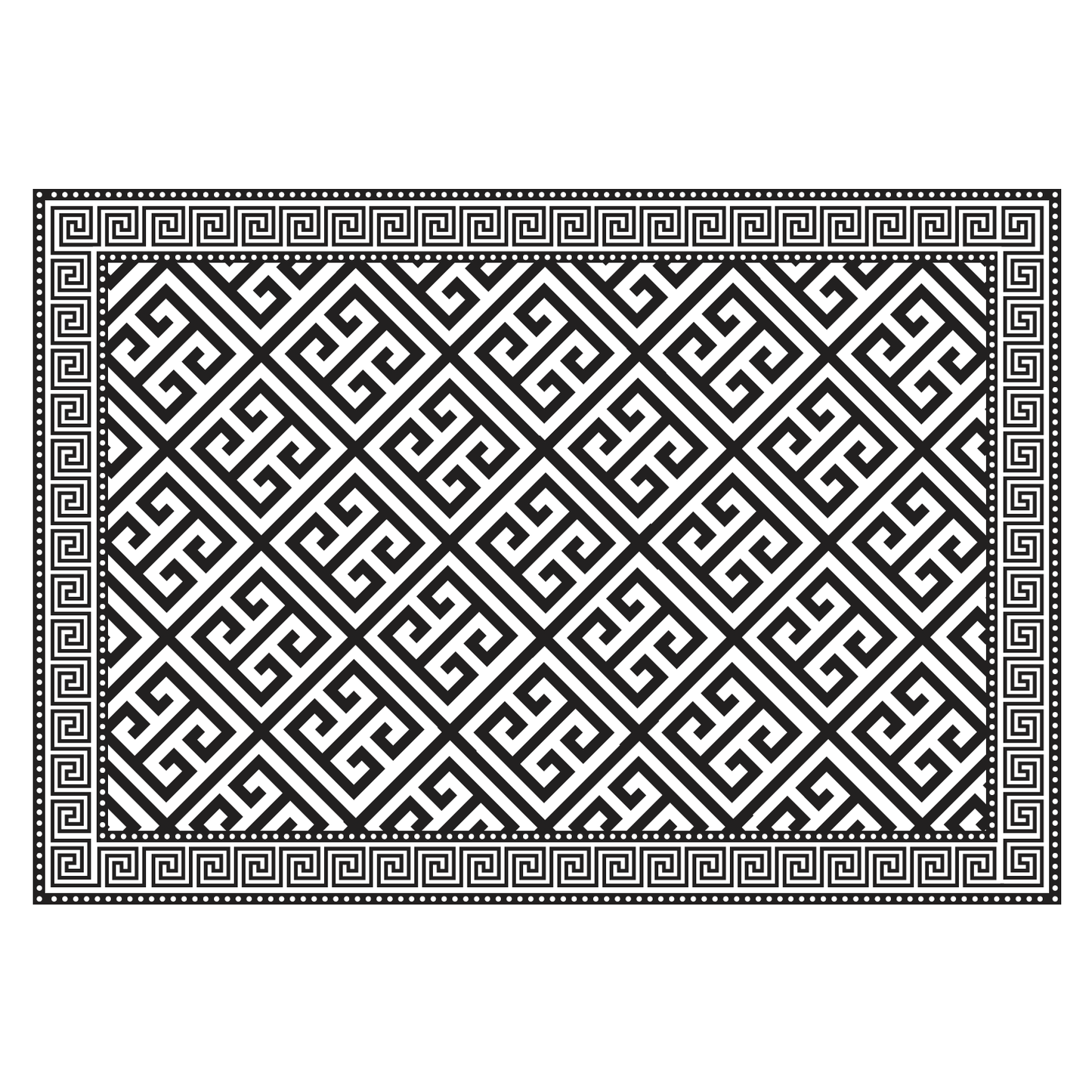 Black Greek Paper Placemats