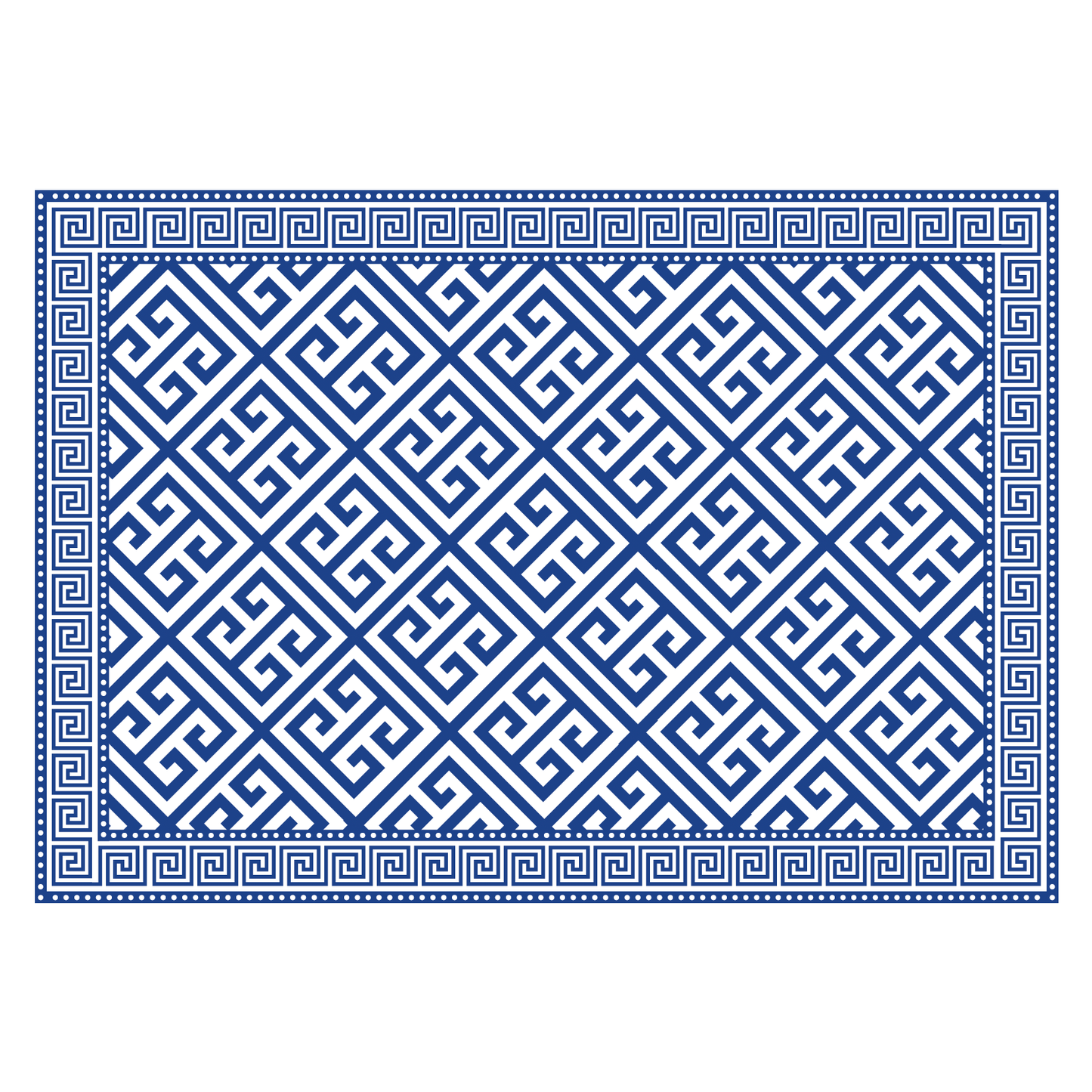 Navy Greek Paper Placemats