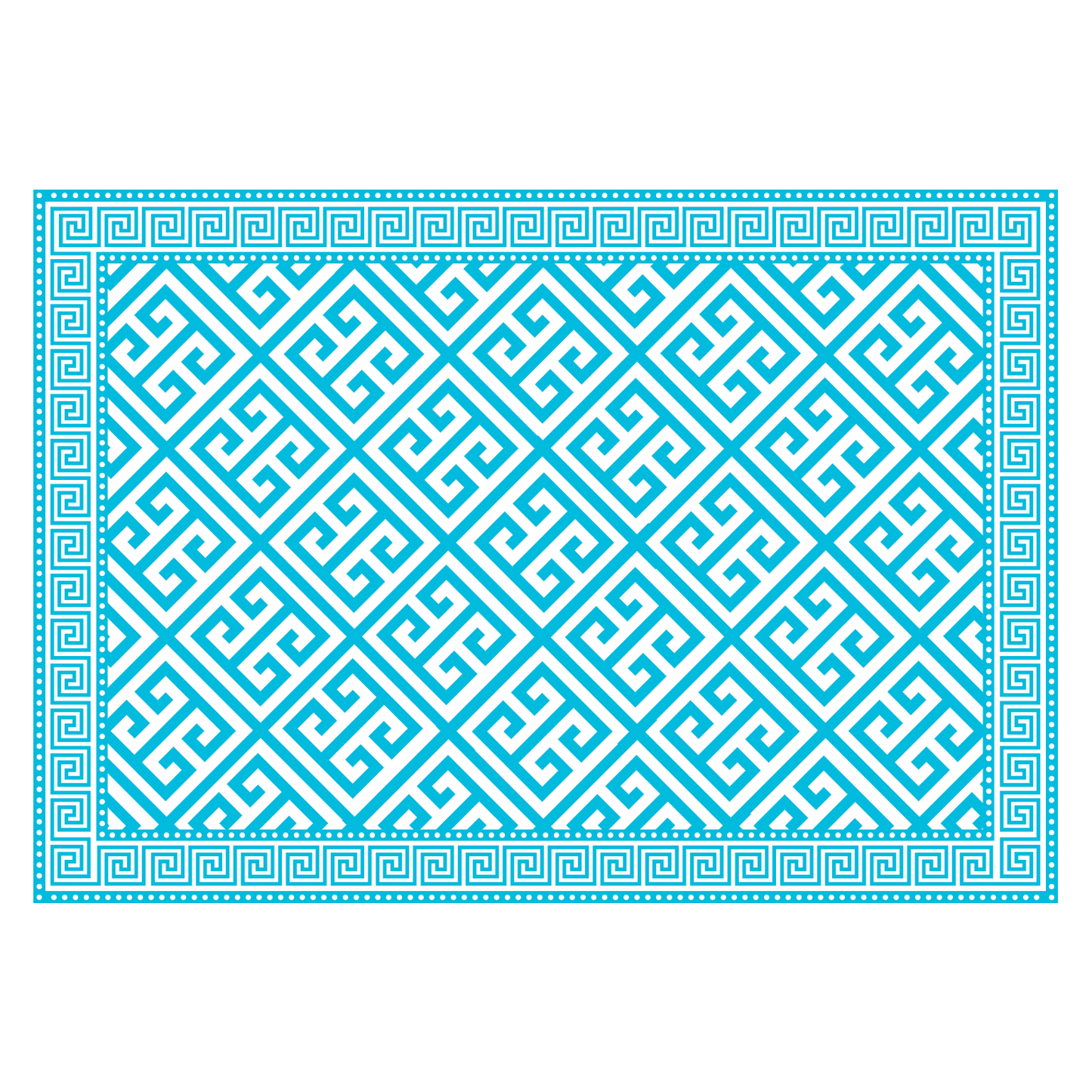 Turquoise Greek Paper Placemats