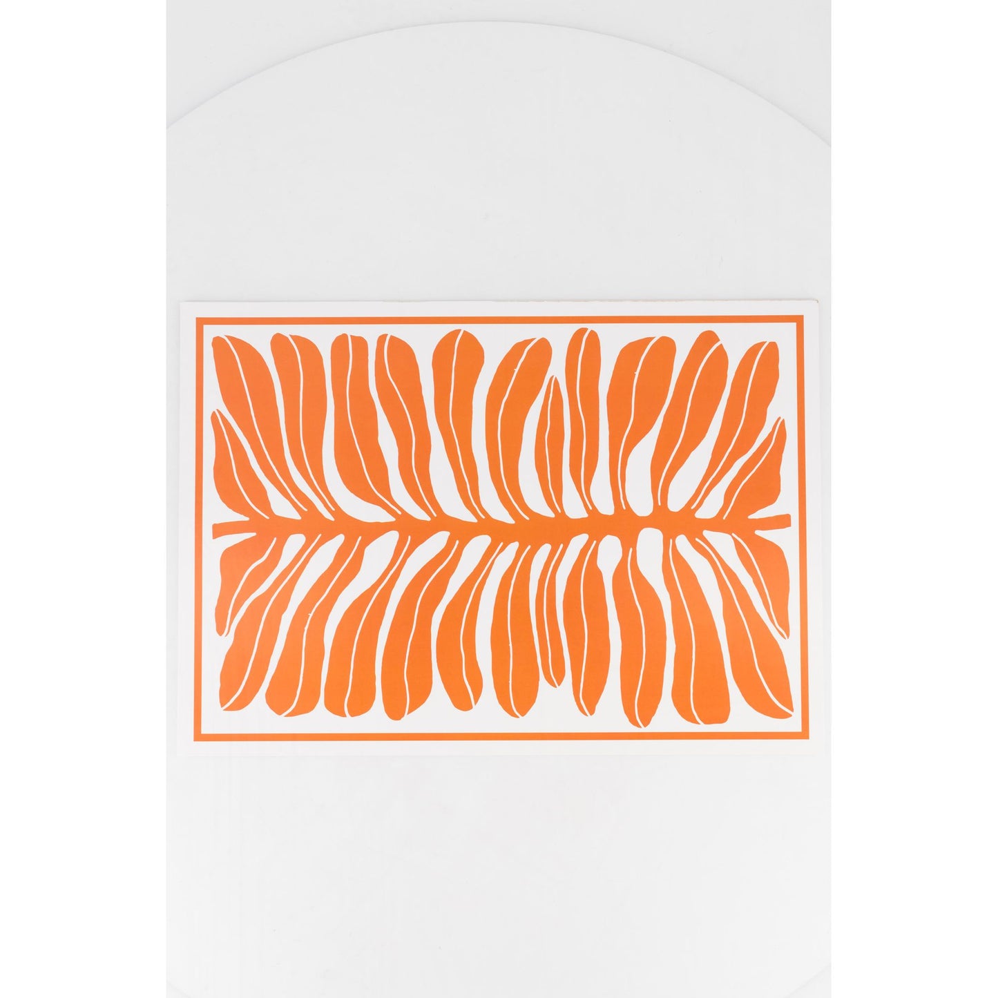 Orange Leaf Paper Placemats