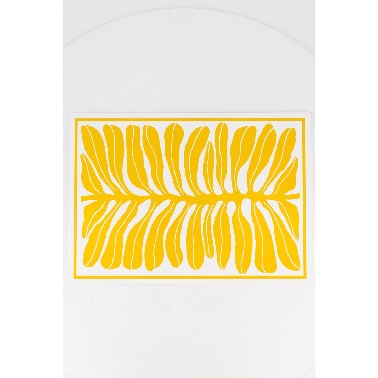 Yellow Leaf Paper Placemats