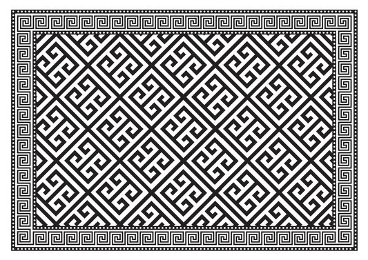Black Greek Paper Placemats - wholesale