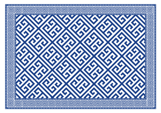 Navy Greek Paper Placemats - wholesale